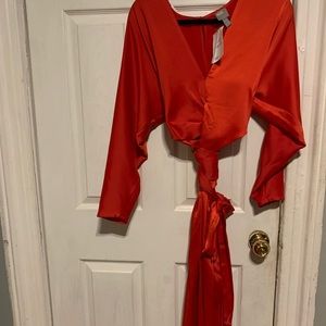 Red wrap ASOS wrap dress
